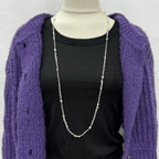 Crystal Stone Bead Long Necklace N5343