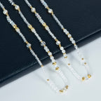 Crystal Stone Bead Long Necklace N5343