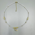 Universe Cubic Zirconia Bead Necklace N5344