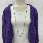 Crystal Natural Stone Bead Long Necklace N5349