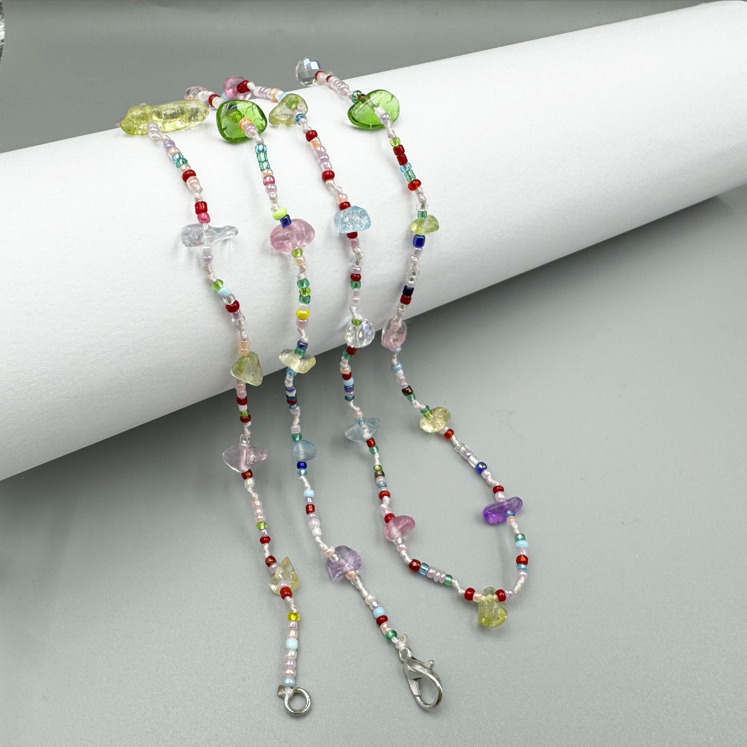 Irregular Stone Bead Long Necklace N5361