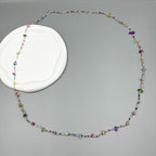 Irregular Stone Bead Long Necklace N5361
