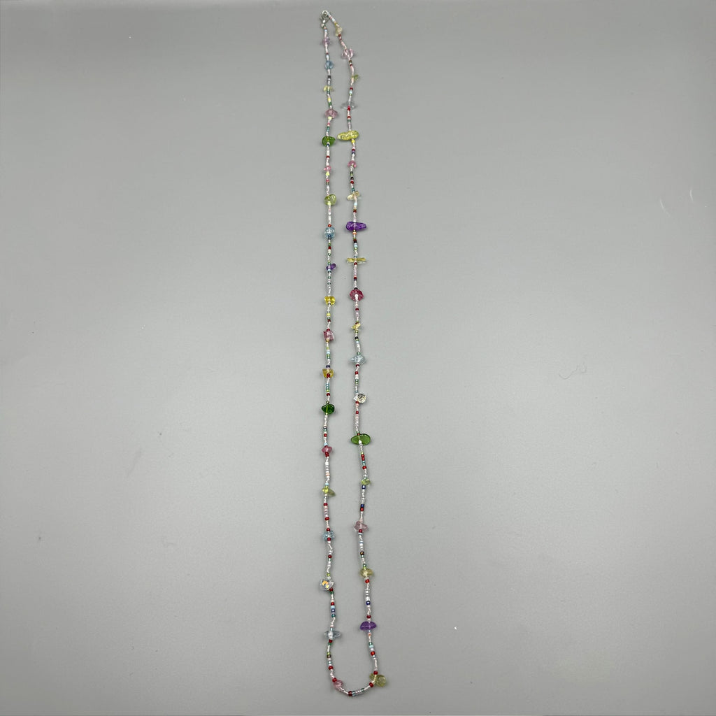 Irregular Stone Bead Long Necklace N5361