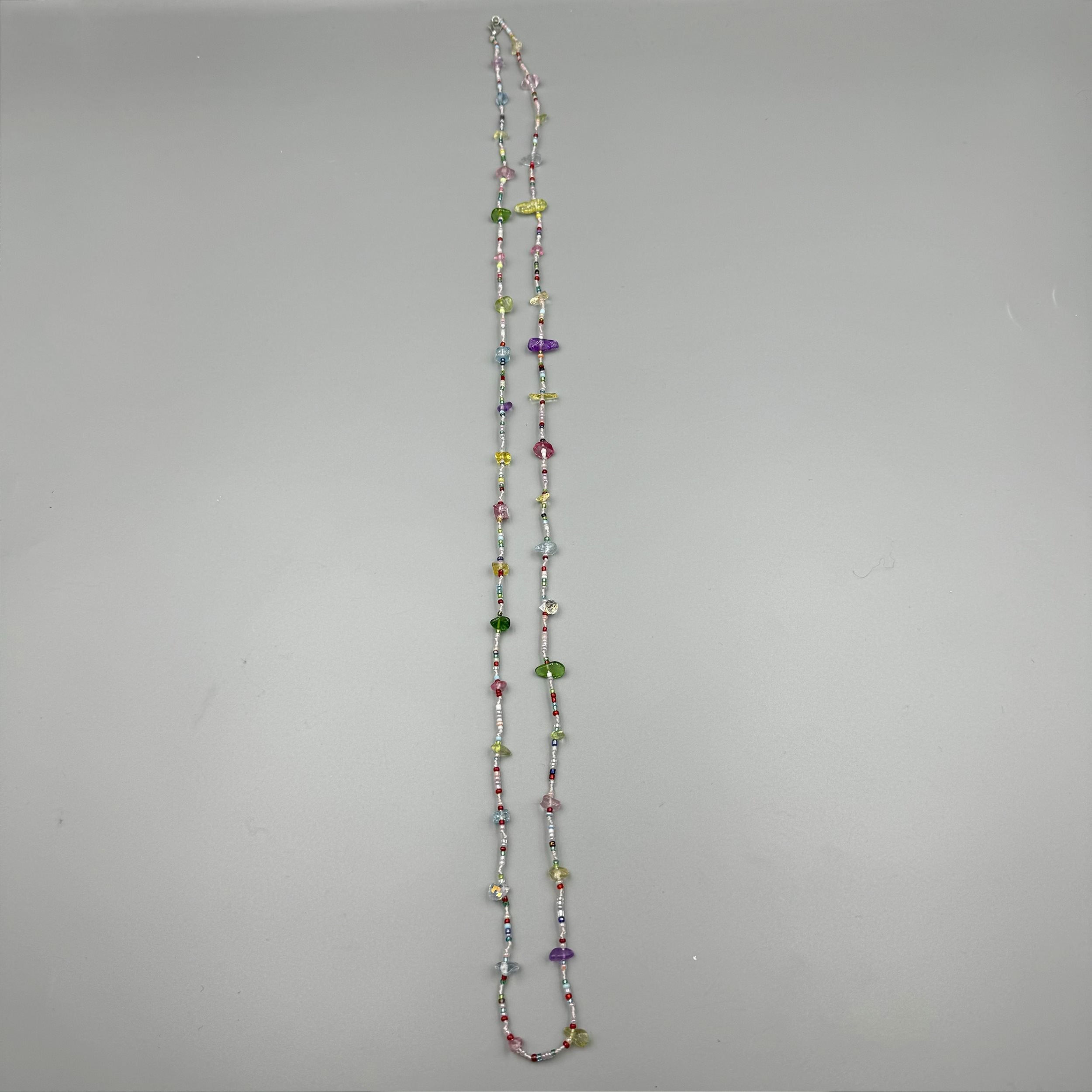 Irregular Stone Bead Long Necklace N5361
