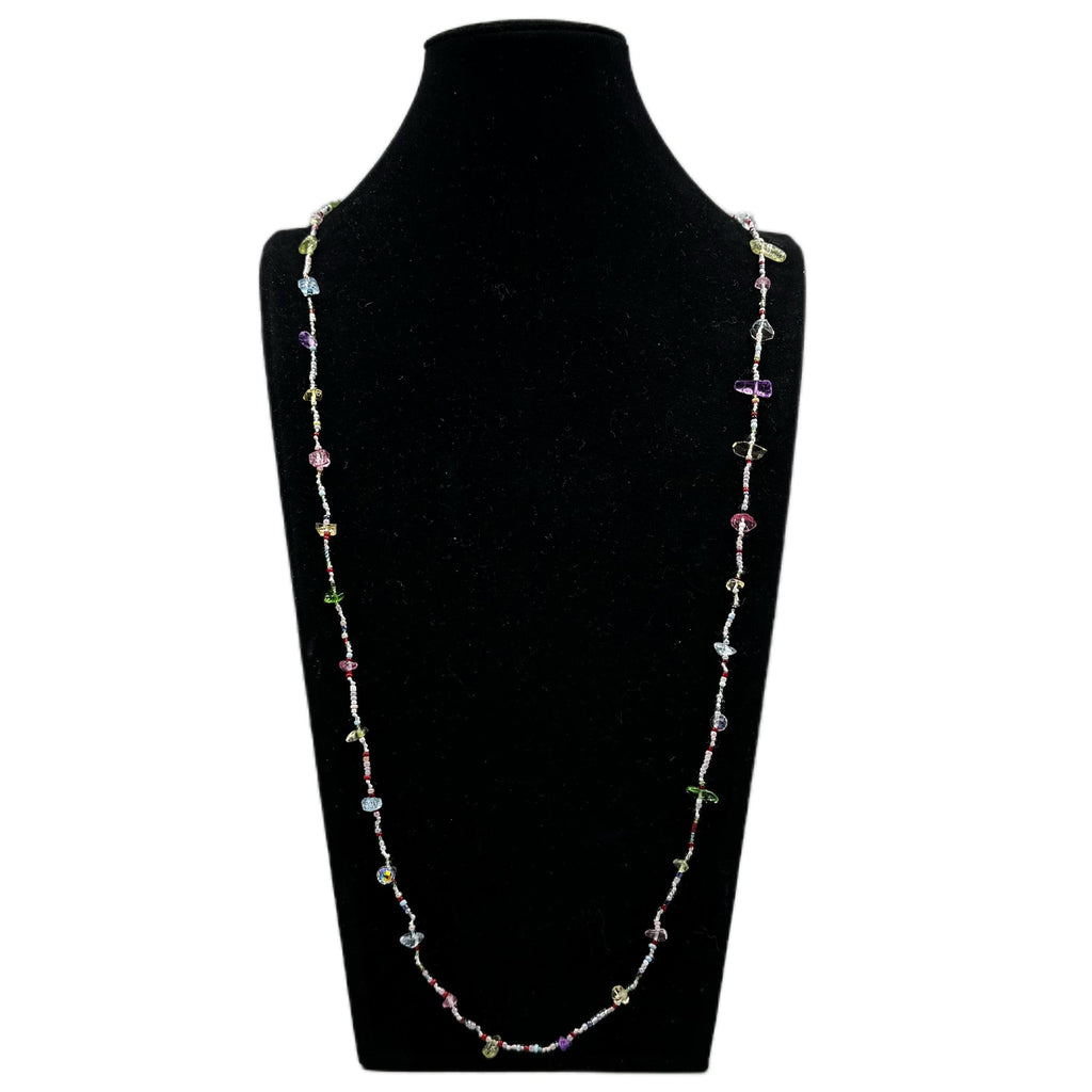 Irregular Stone Bead Long Necklace N5361
