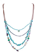 Multilayer Turquoise Stone Necklace N5365