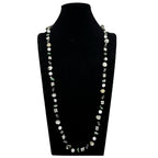 Handmade Braided Yellow Quartz Long Necklace N5368