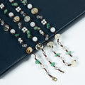 Handmade Braided Yellow Quartz Long Necklace N5368
