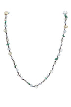 Handmade Braided Yellow Quartz Long Necklace N5368