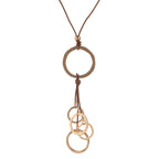 Geometric Circle Tassel Long Necklace N5382