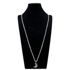 Druzy Pendant Crystal Bead Necklace N5389