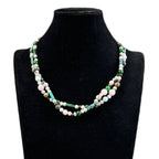 Layered Mixed Stone Beaded Choker Necklace N5394