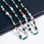 Layered Mixed Stone Beaded Choker Necklace N5394