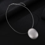 Geometric Stainless Steel Pendant Necklace N5400