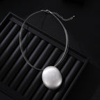 Geometric Stainless Steel Pendant Necklace N5400