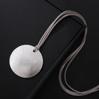 Circle Alloy Long Sweater Necklace N5402