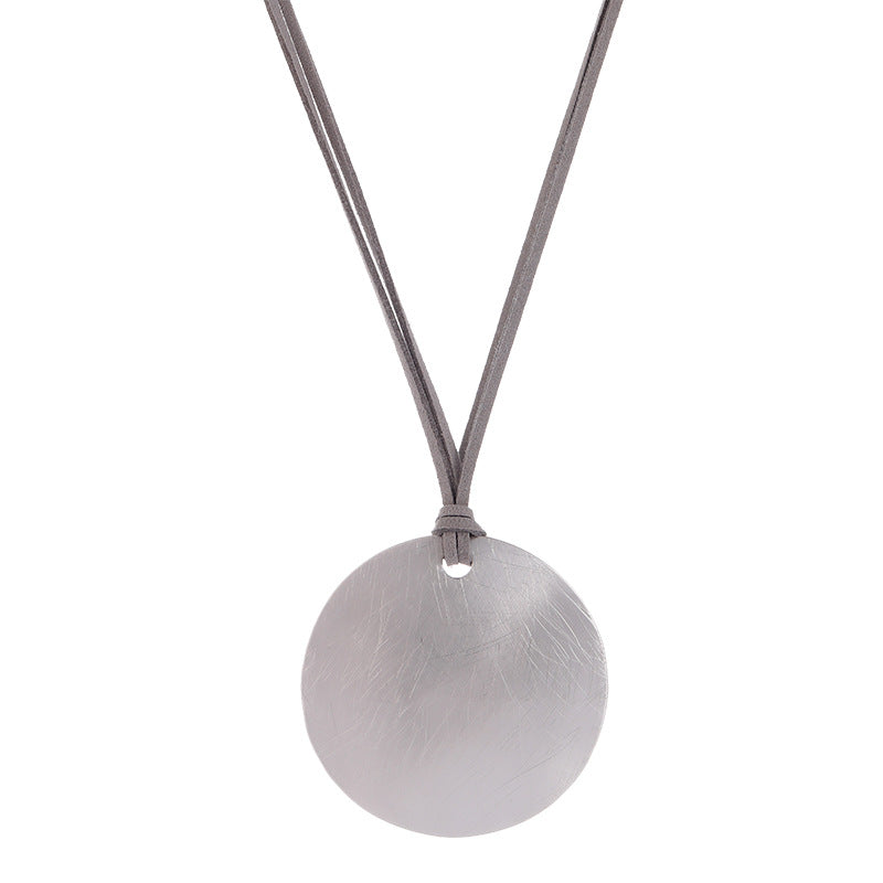 Circle Alloy Long Sweater Necklace N5402