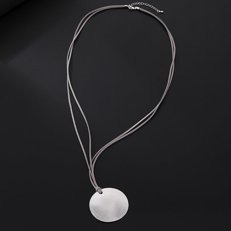 Circle Alloy Long Sweater Necklace N5402