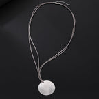 Circle Alloy Long Sweater Necklace N5402