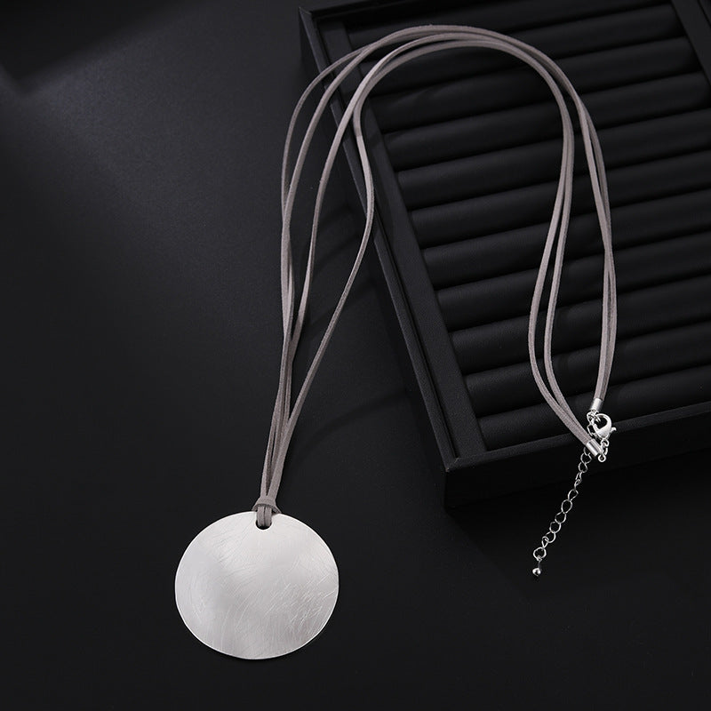 Circle Alloy Long Sweater Necklace N5402