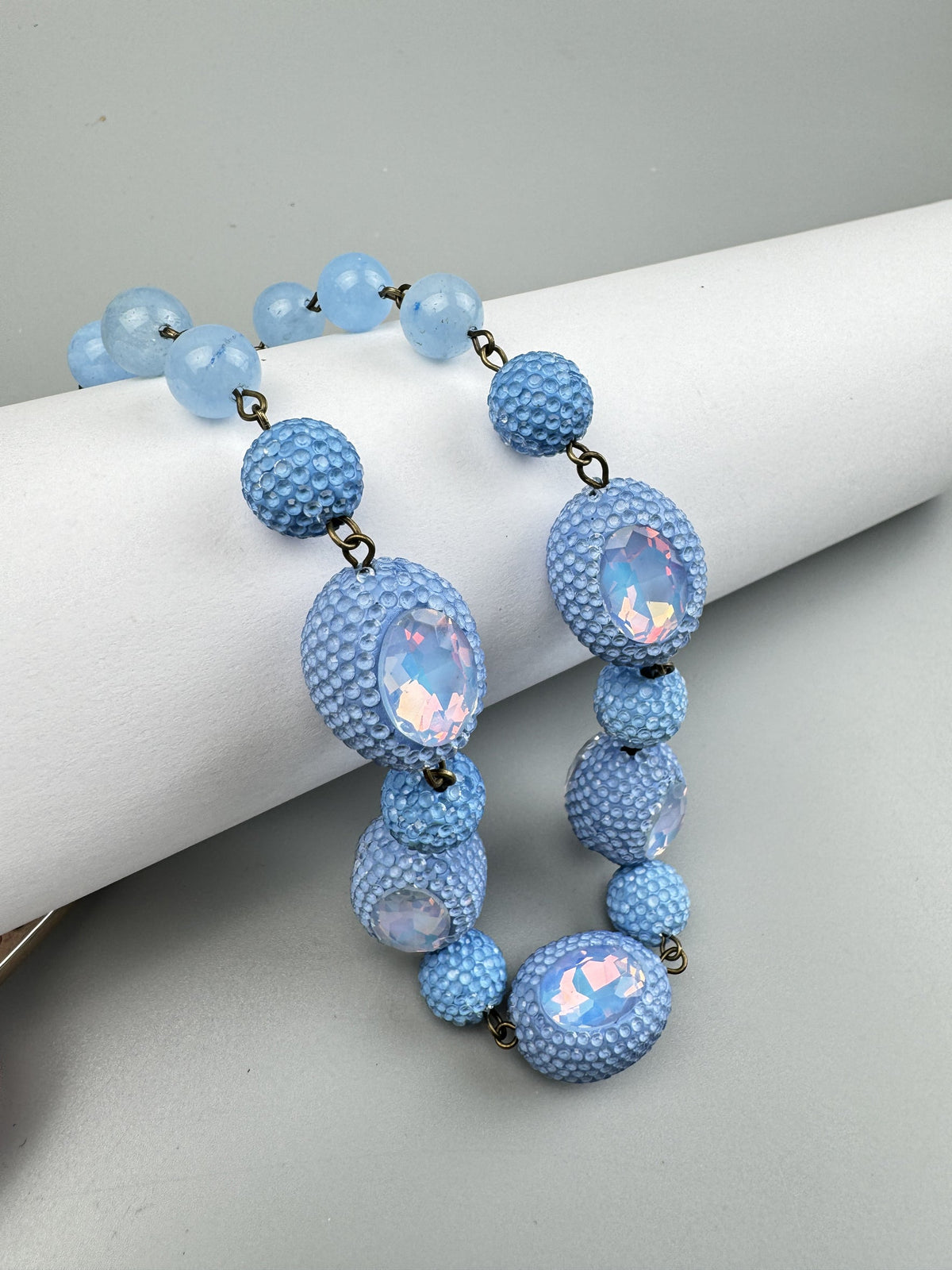 Luxury Rhinestone Bead Crystal Necklace N5419
