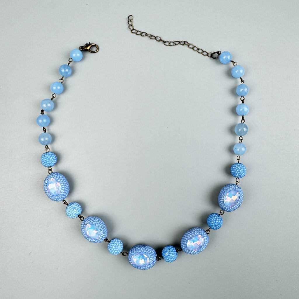 Luxury Rhinestone Bead Crystal Necklace N5419