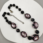 Luxury Rhinestone Bead Crystal Necklace N5419