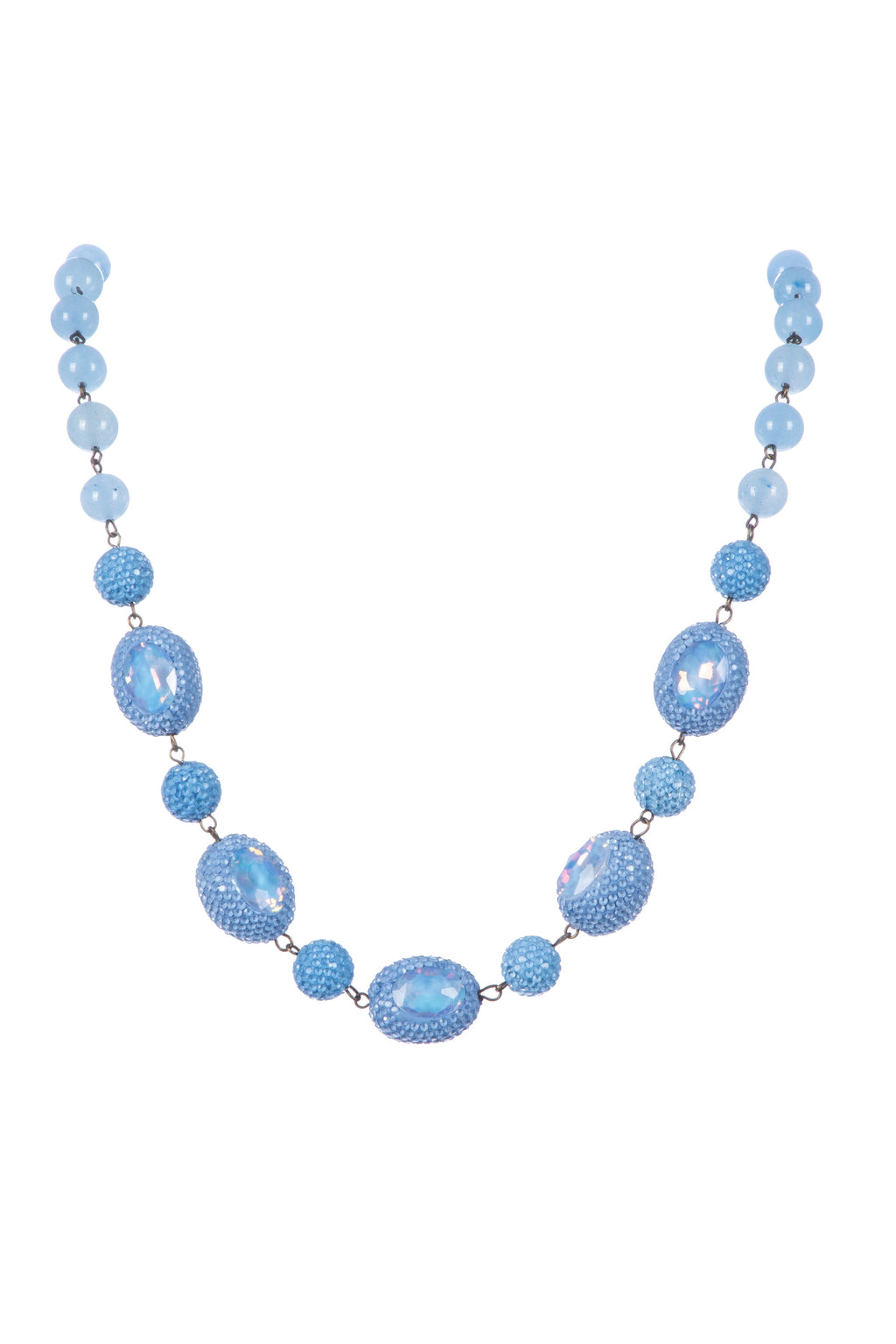 Luxury Rhinestone Bead Crystal Necklace N5419