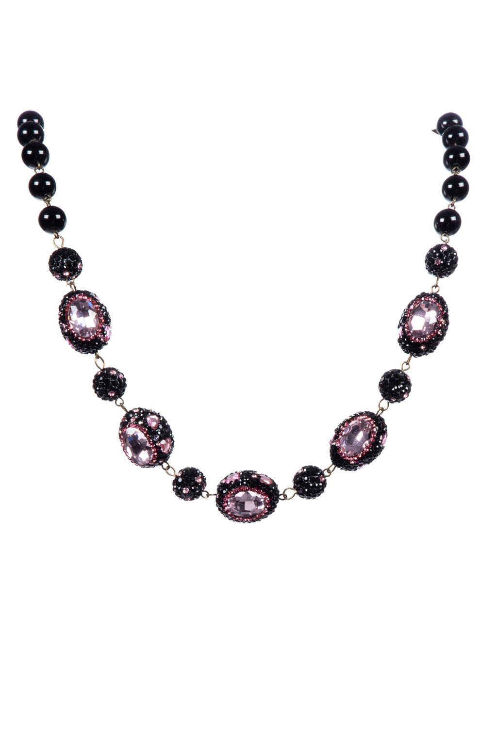 Luxury Rhinestone Bead Crystal Necklace N5419