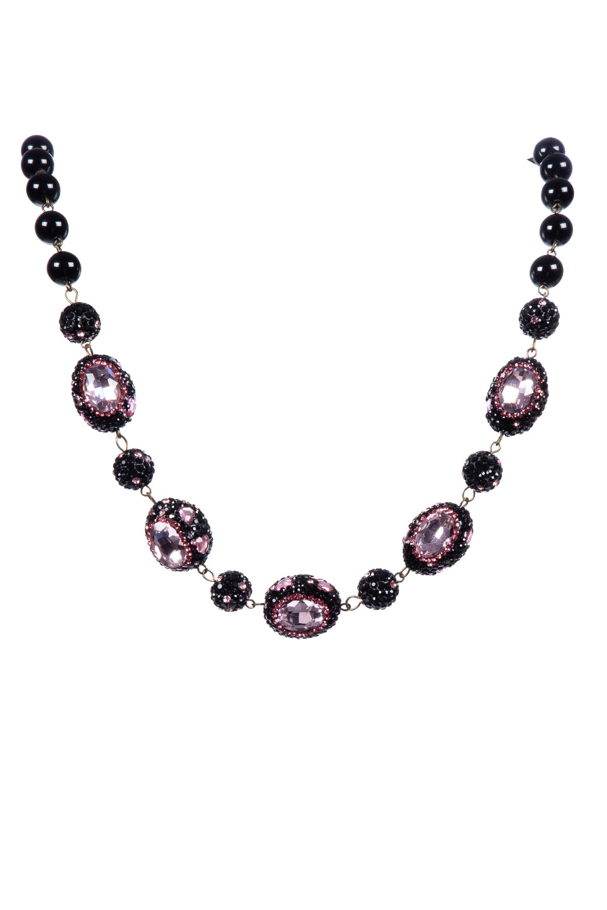 Luxury Rhinestone Bead Crystal Necklace N5419