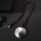 Tai Chi Pendant Leather Necklace N5458