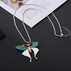 Butterfly Alloy Pendant Necklace N5472