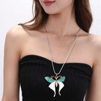 Butterfly Alloy Pendant Necklace N5472