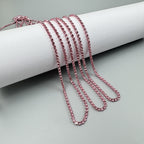 3PCS Rhinestone Chain Long Necklace N5484-SET