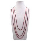 3PCS Rhinestone Chain Long Necklace N5484-SET