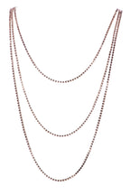 3PCS Rhinestone Chain Long Necklace N5484-SET