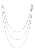 3PCS Rhinestone Chain Long Necklace N5484-SET