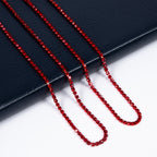 3PCS Rhinestone Chain Long Necklace N5484-SET