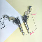 Mother Of Pearl Pistol Pendant Necklace N5507