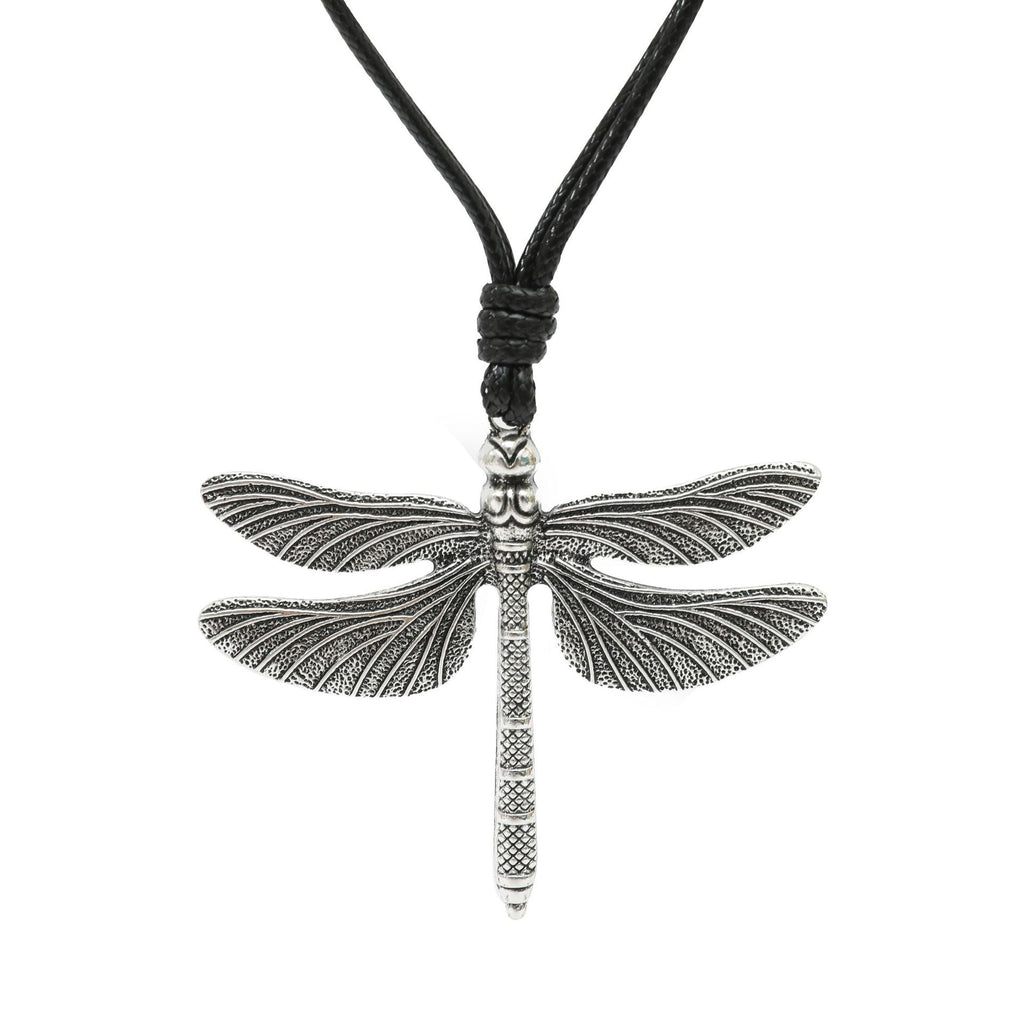 Dragonfly Gothic Pendant Leather Necklace N5514