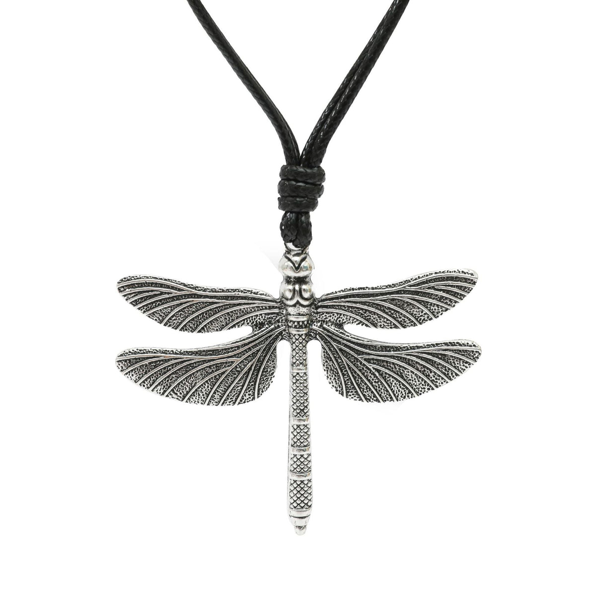Dragonfly Gothic Pendant Leather Necklace N5514