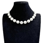 Coin-Shaped Alloy Choker Necklace N5526