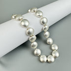 Coin-Shaped Alloy Choker Necklace N5526