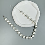 Coin-Shaped Alloy Choker Necklace N5526