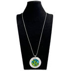 Circle Pendant Alloy Long Necklace N5530