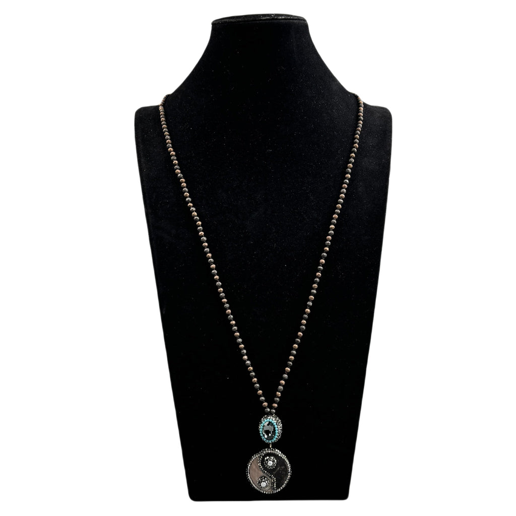 Handmade Shell Bead Pendant Necklace N5541