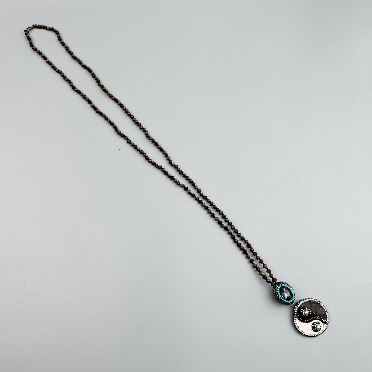 Handmade Shell Bead Pendant Necklace N5541
