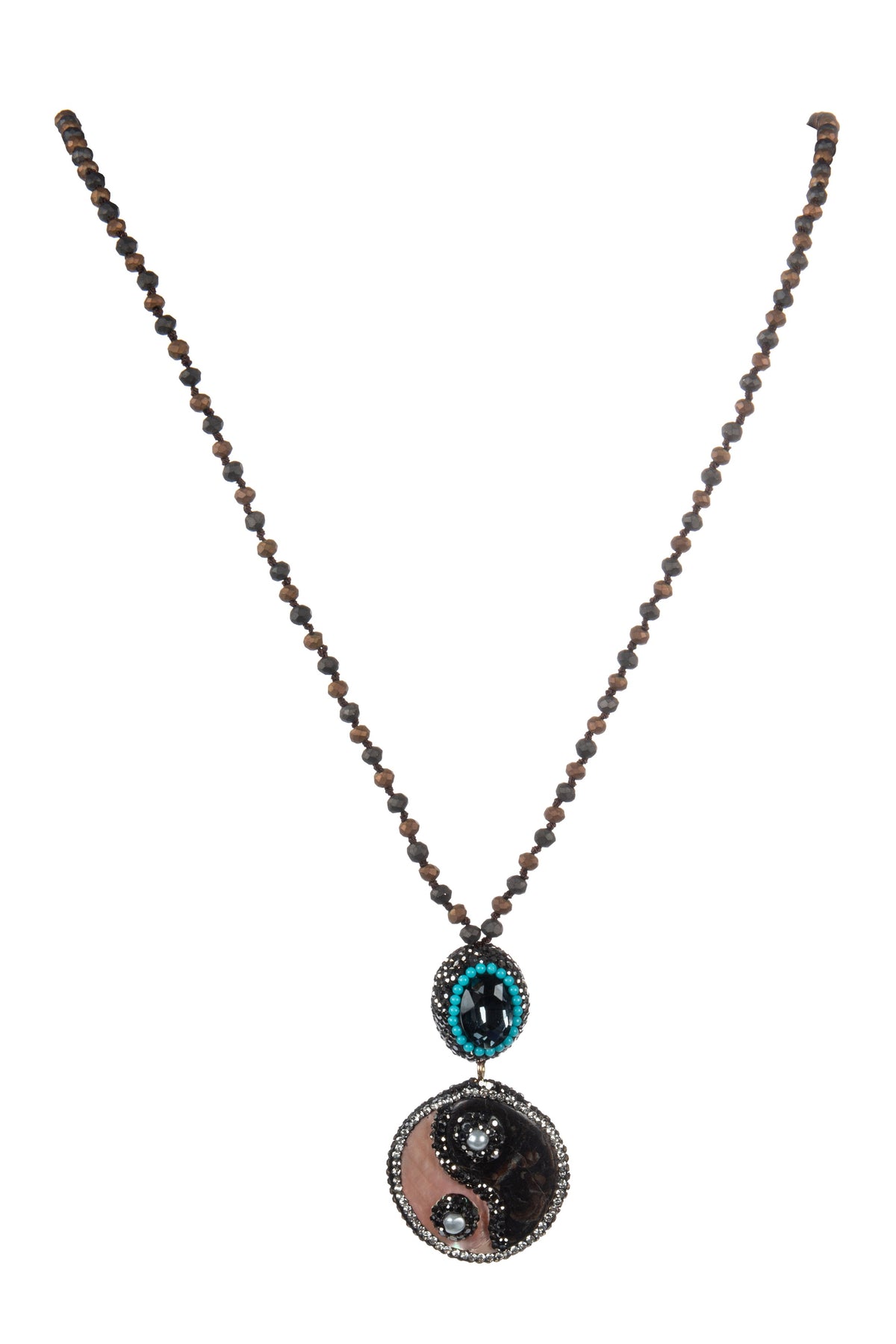 Handmade Shell Bead Pendant Necklace N5541