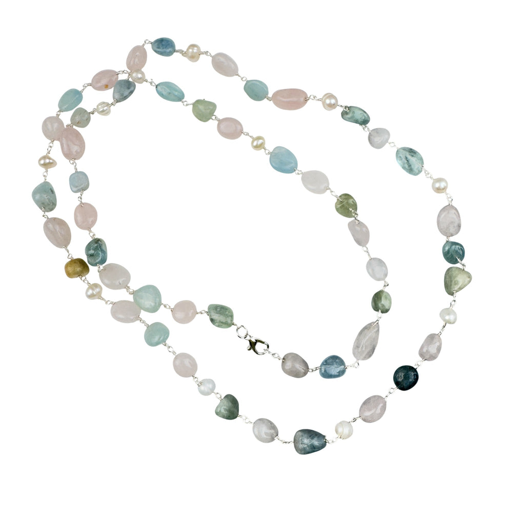 Morganite Gemstone necklace N5571