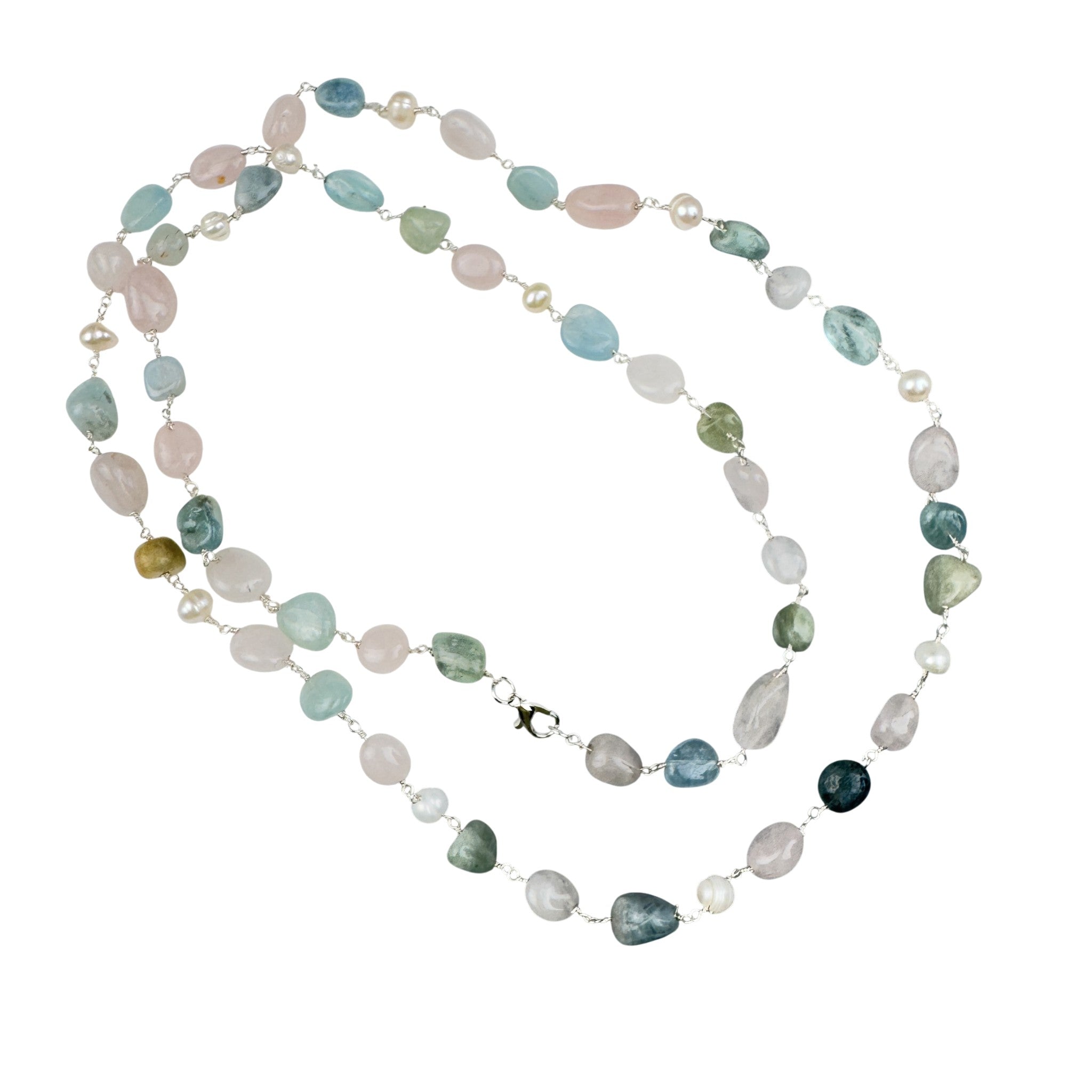 Morganite Gemstone necklace N5571